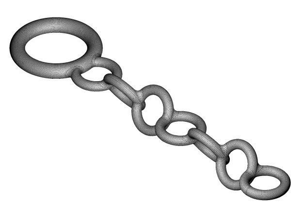 Classic Key Chain Link 3D print model_2