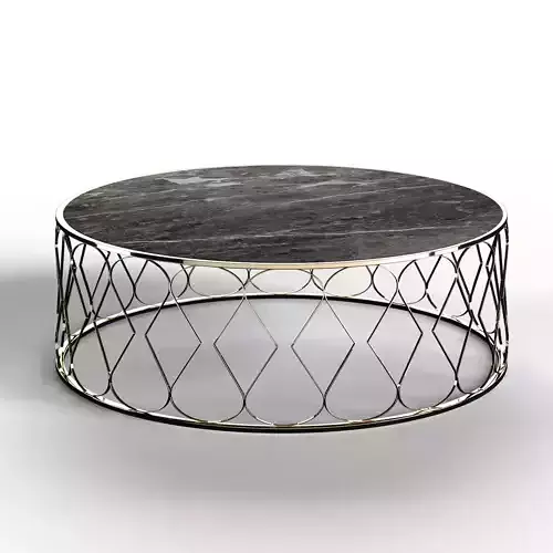 Table02gold round coffee table with metal frame and marble top