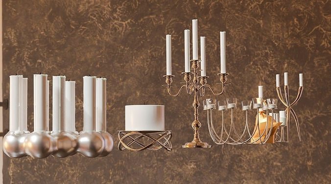 candlestick pack 3D model
