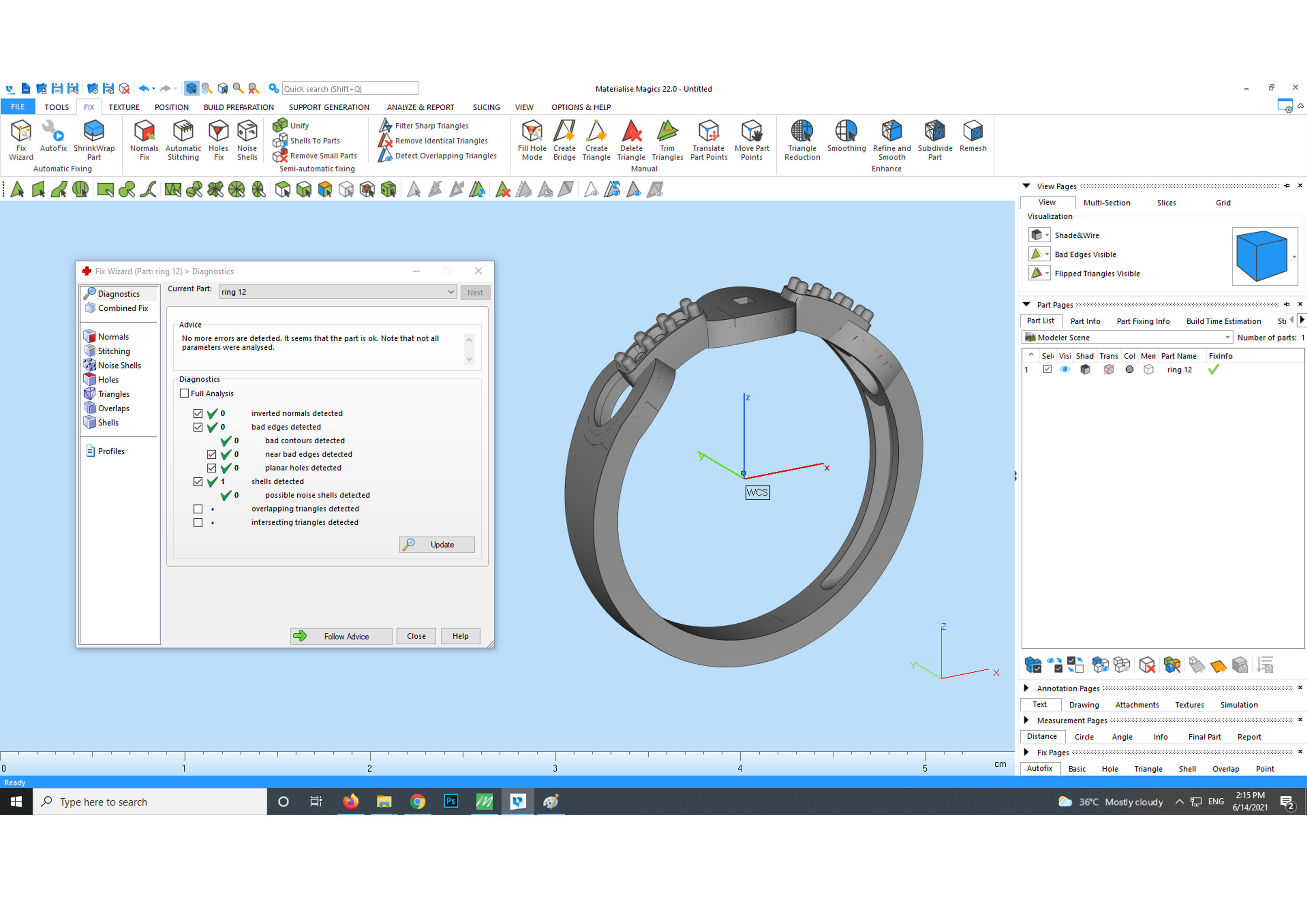wedding rings 3D print model_14