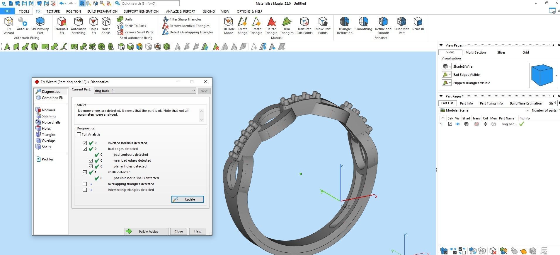 wedding rings 3D print model_13