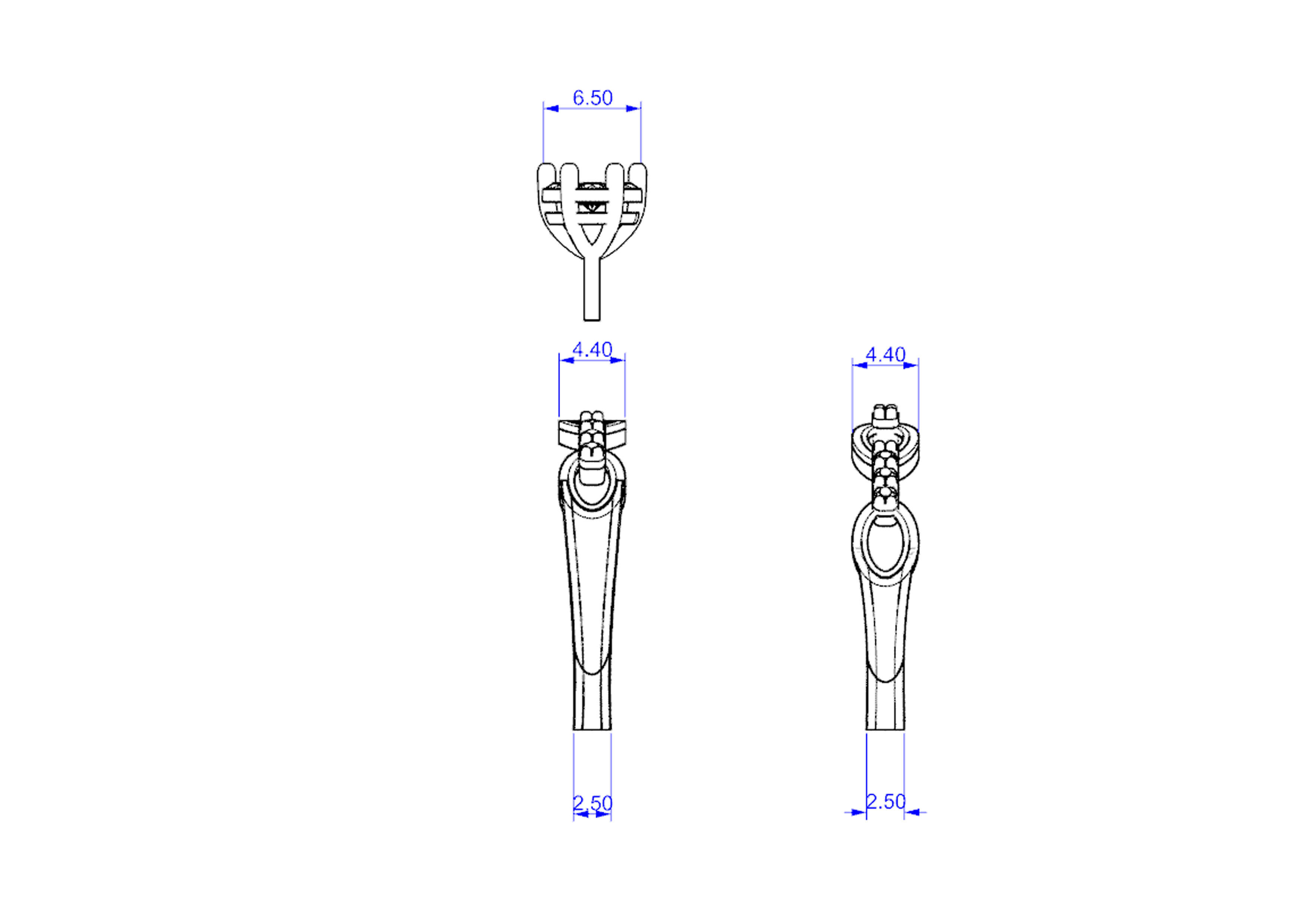 wedding rings 3D print model_12