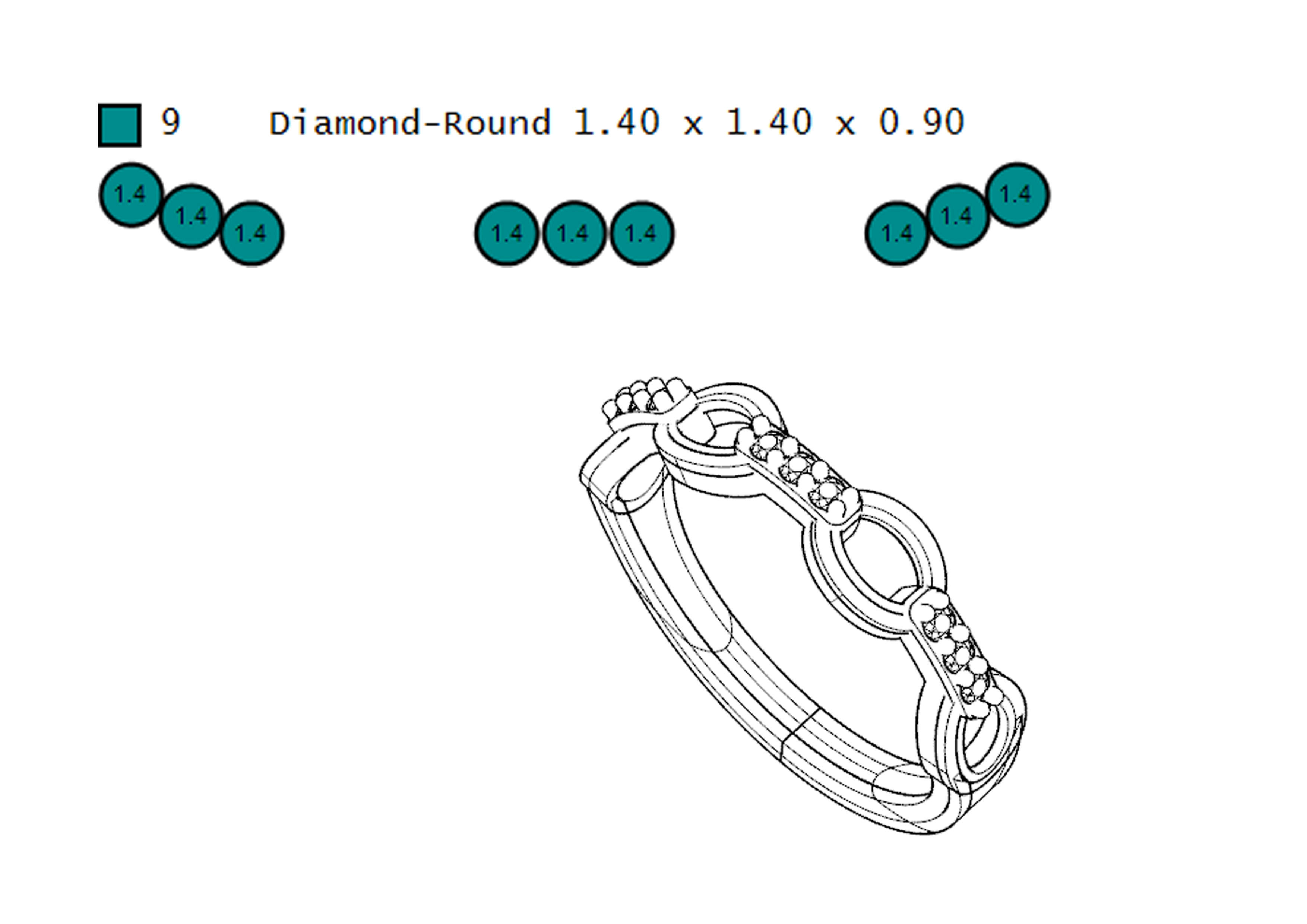 wedding rings 3D print model_10