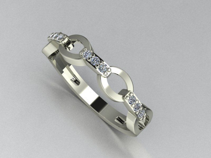 wedding rings 3D print model_8