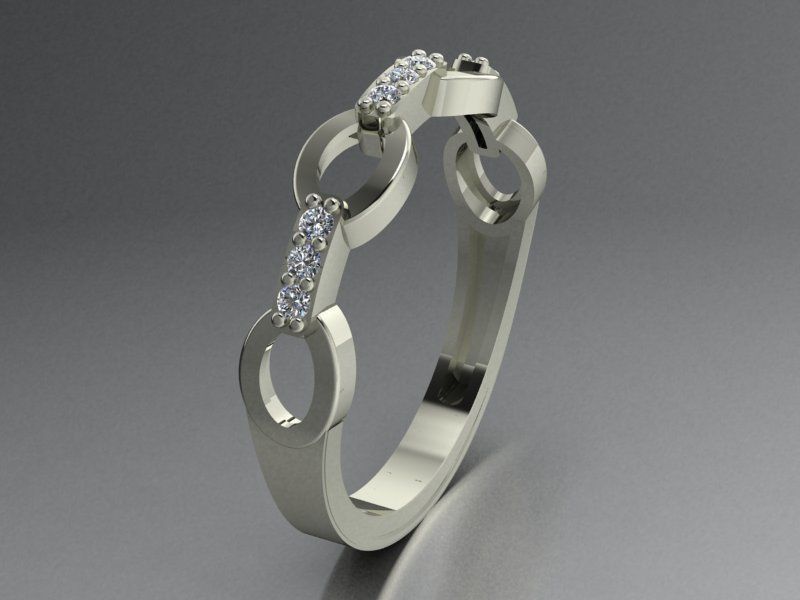 wedding rings 3D print model_7
