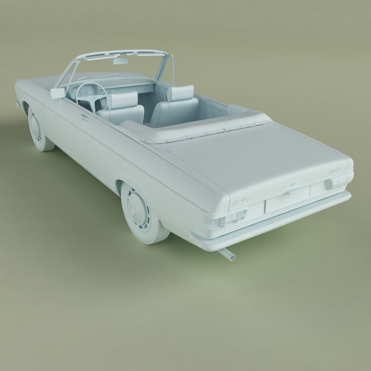 Audi 100 C1 Convertible 3D model_12