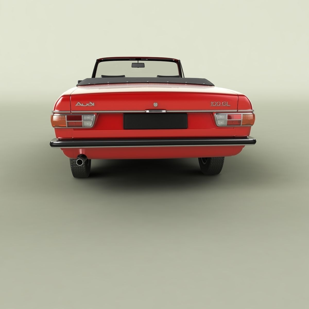 Audi 100 C1 Convertible 3D model_3