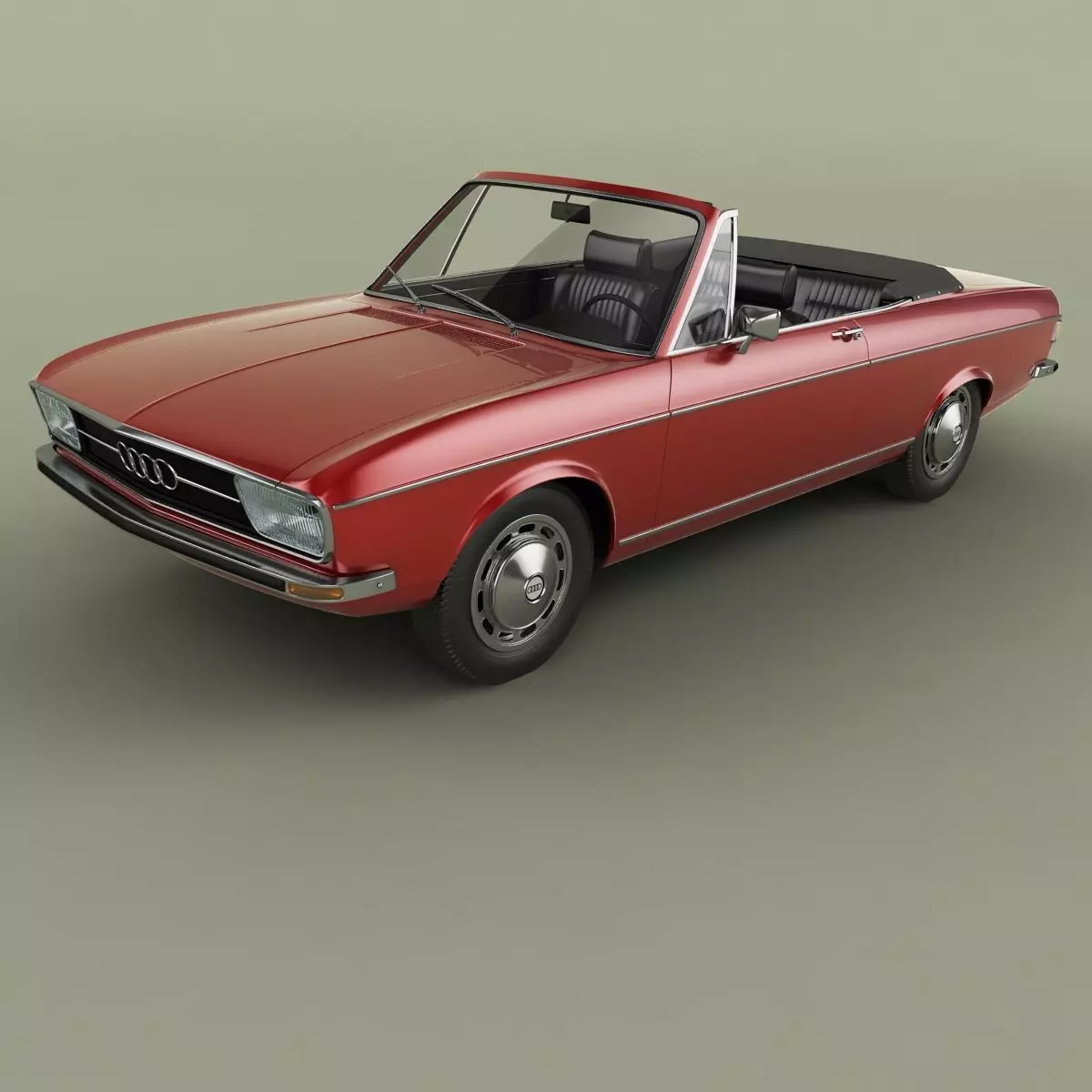 Audi 100 C1 Convertible 3D model_0