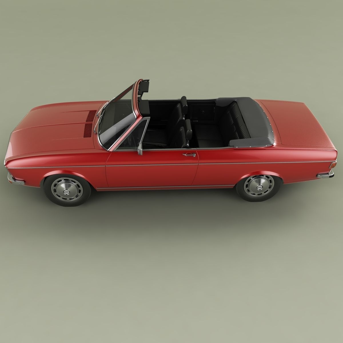 Audi 100 C1 Convertible 3D model_6