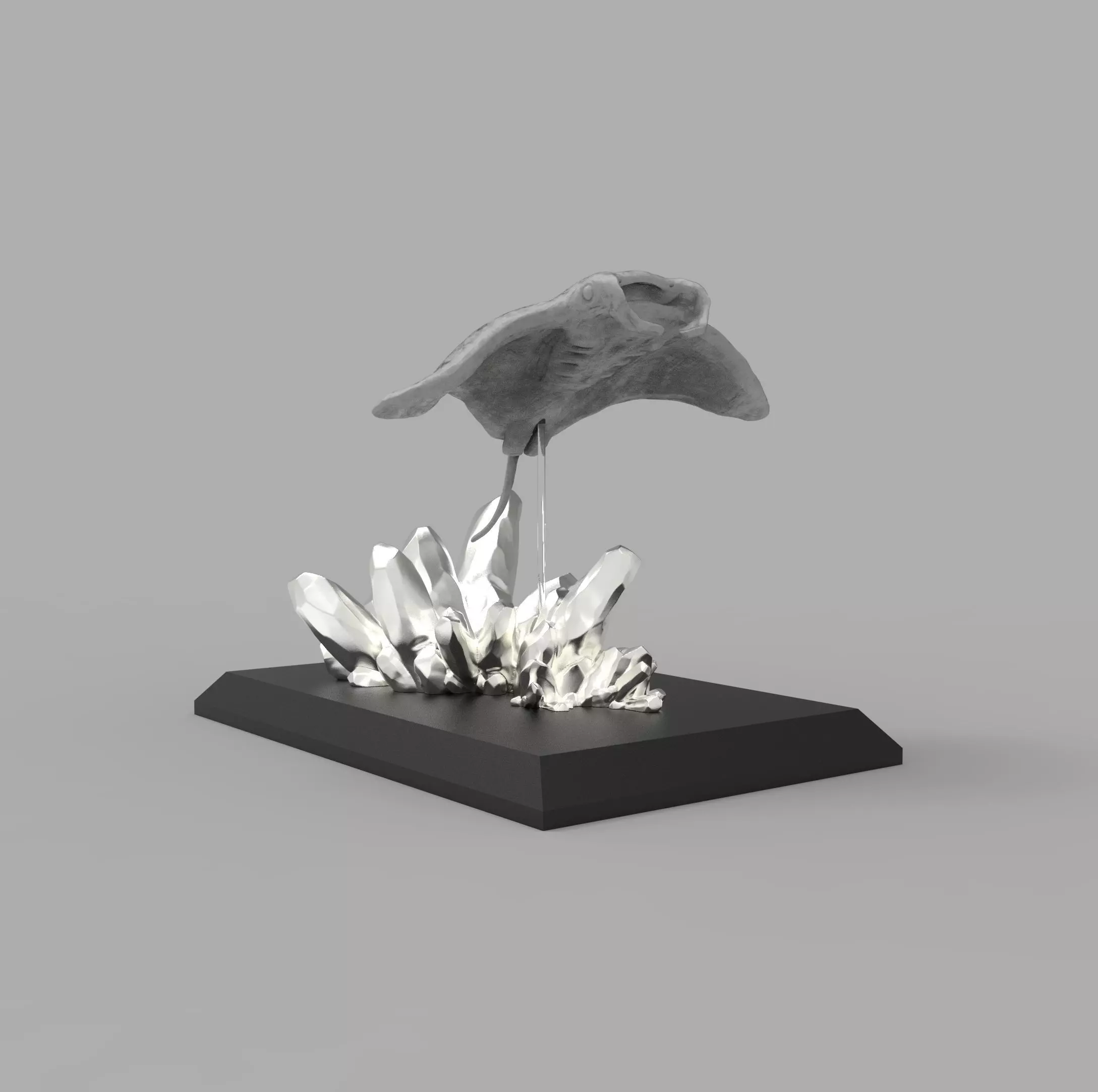DC002S - Manta Ray - Endangerd Animal Series 3D print model