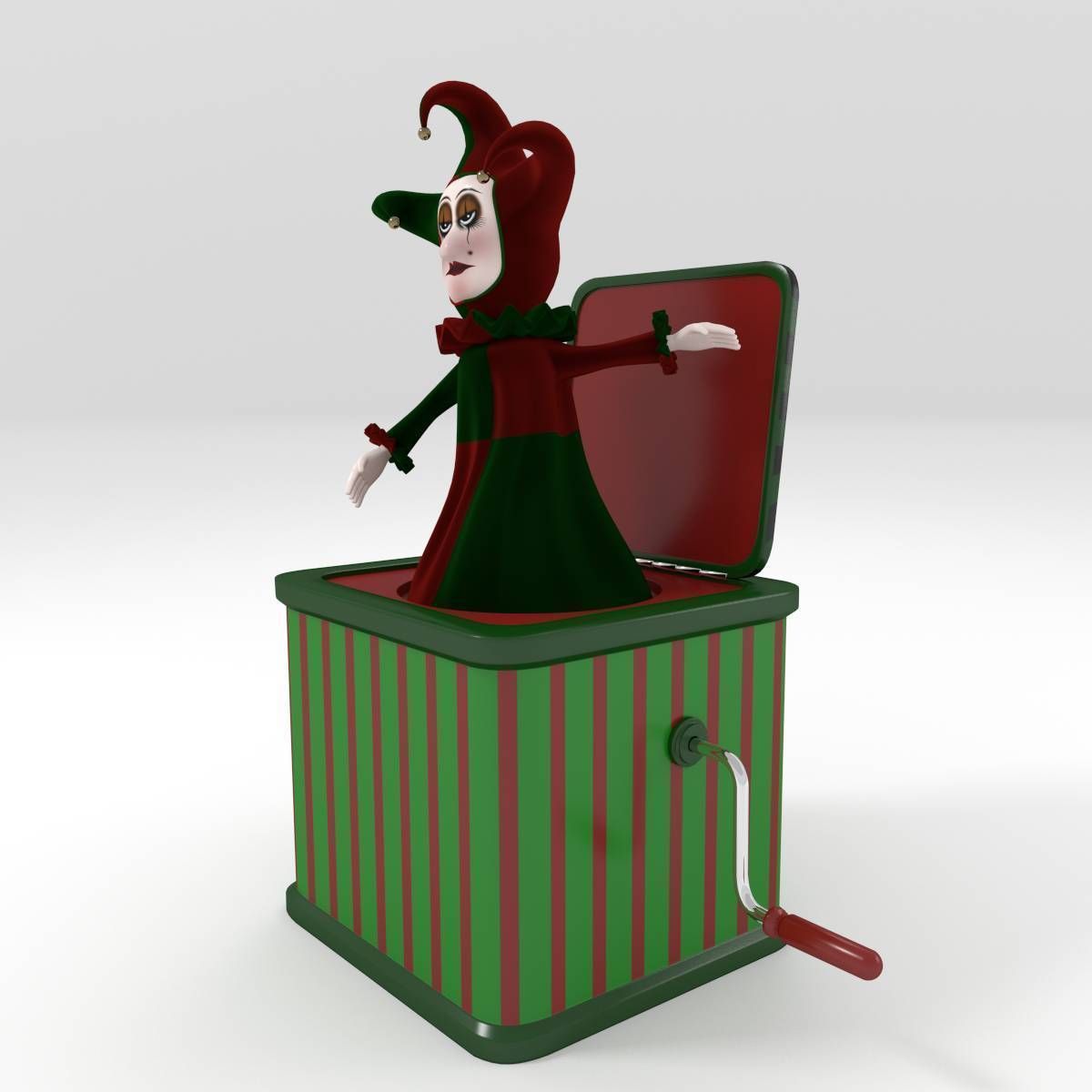 Jack-In-The-Box jester in box 3D model_1