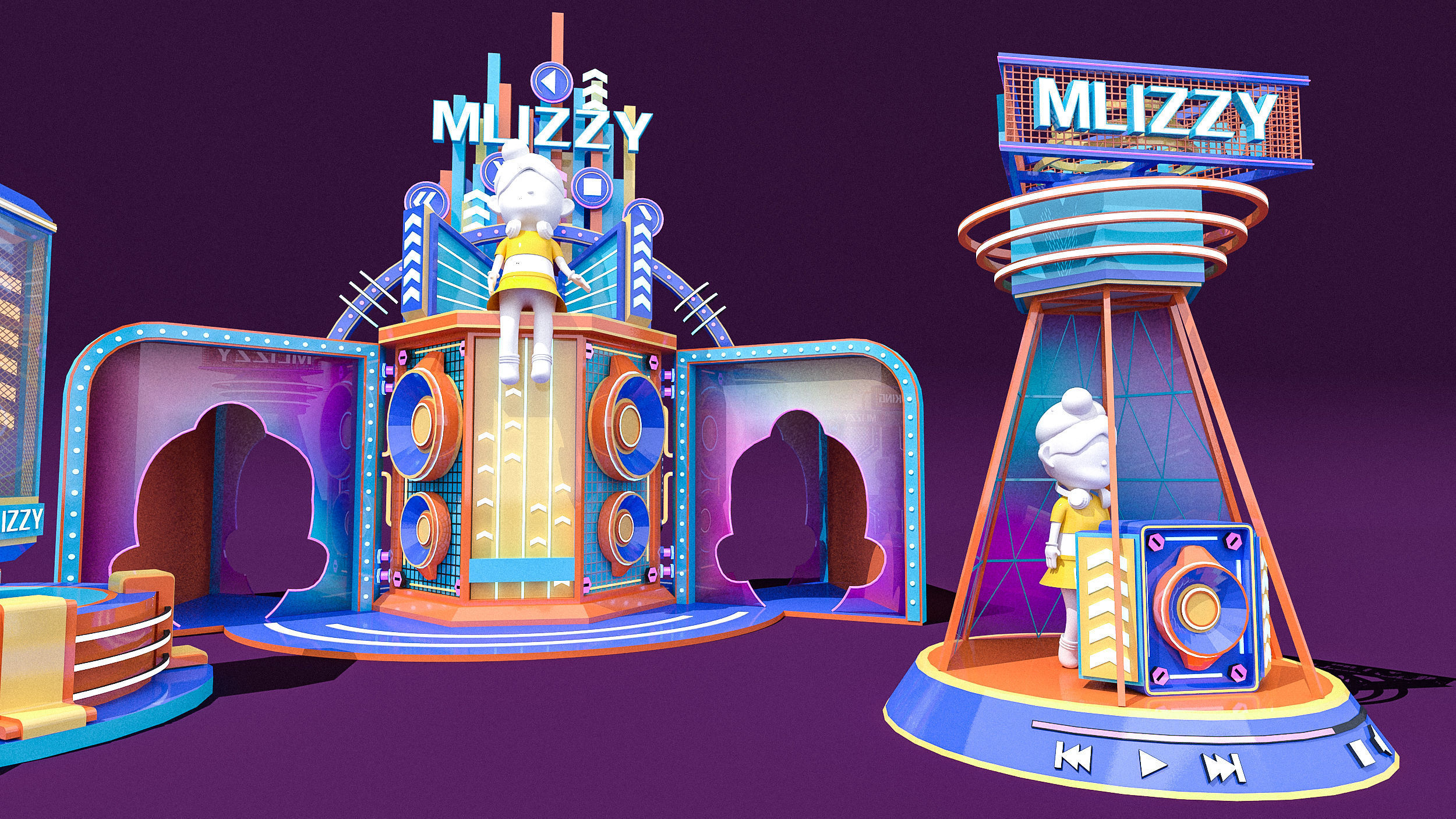 Music beauty Chen 3D model_7