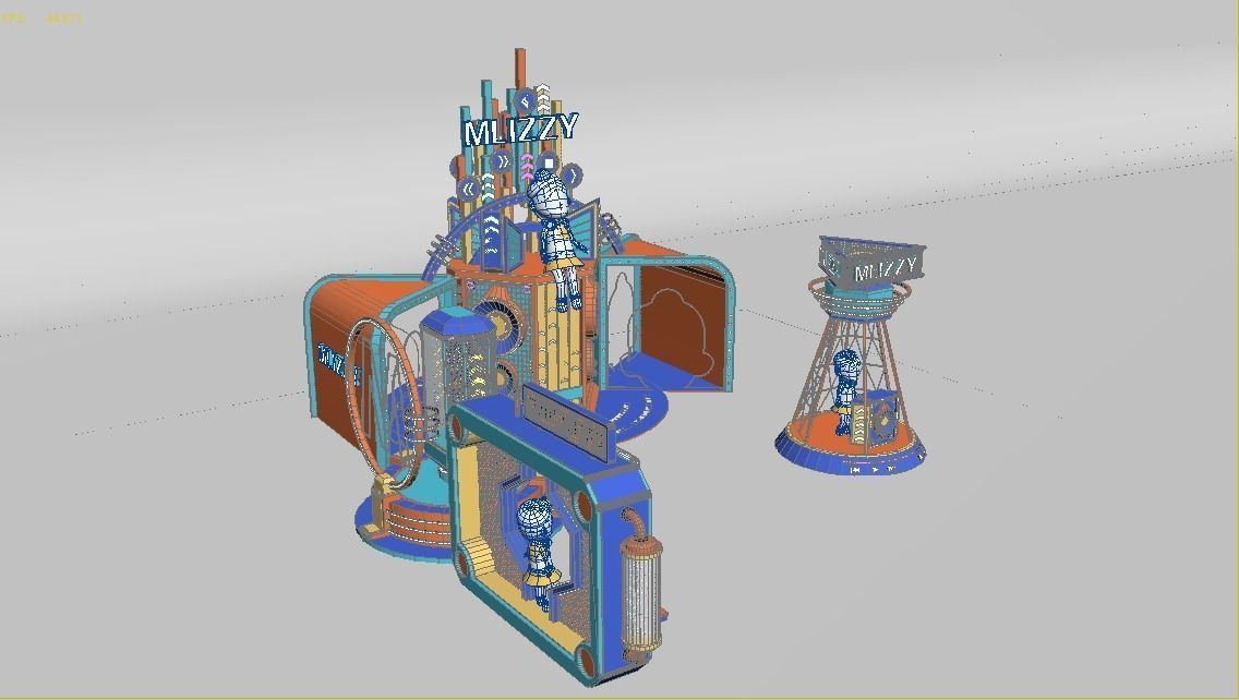 Music beauty Chen 3D model_11