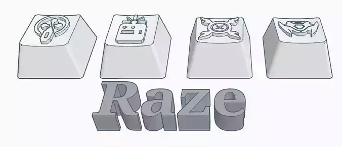 Raze Valorant Custom Keycap 