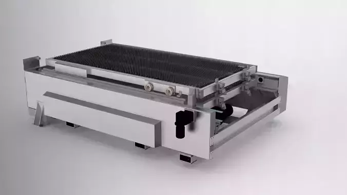 Large platform laser feeding machine