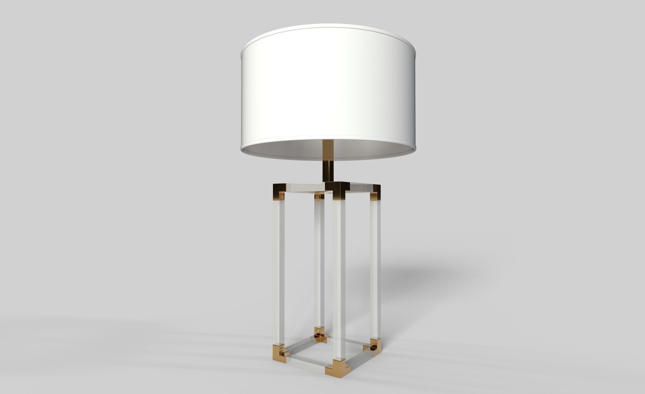Luxury lamp Low-poly 3D model_2