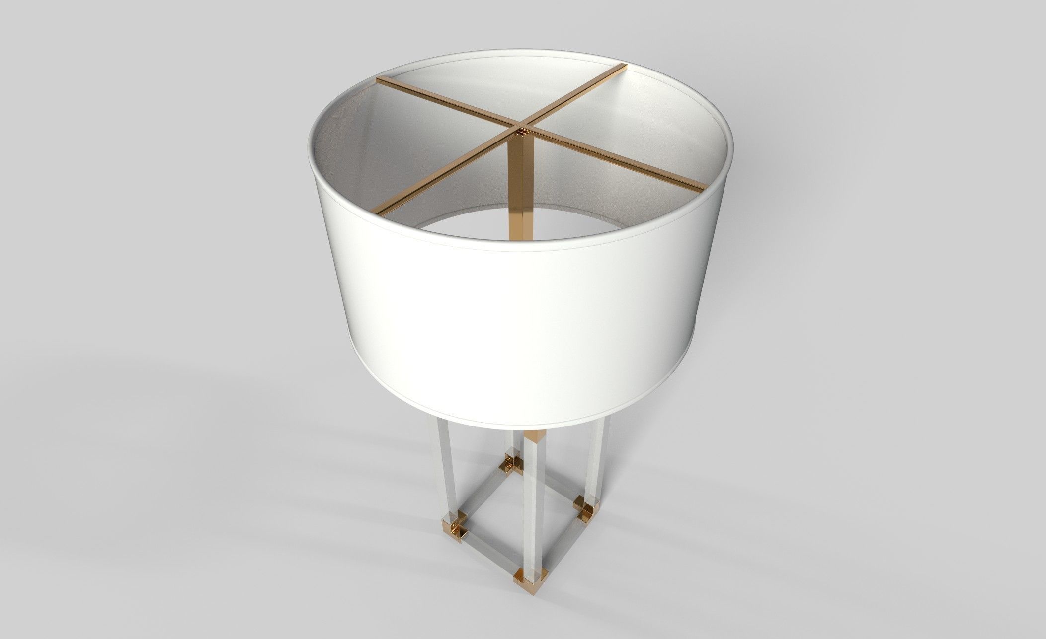 Luxury lamp Low-poly 3D model_4