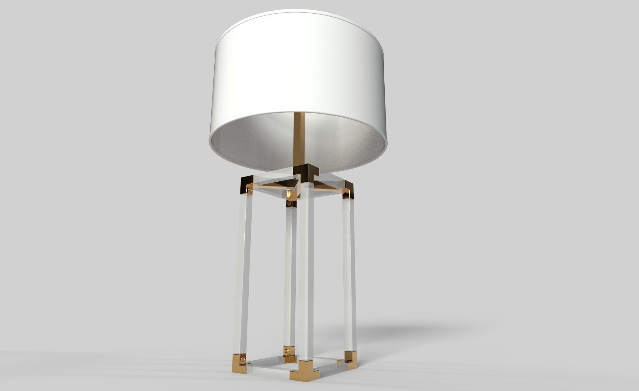 Luxury lamp Low-poly 3D model_5