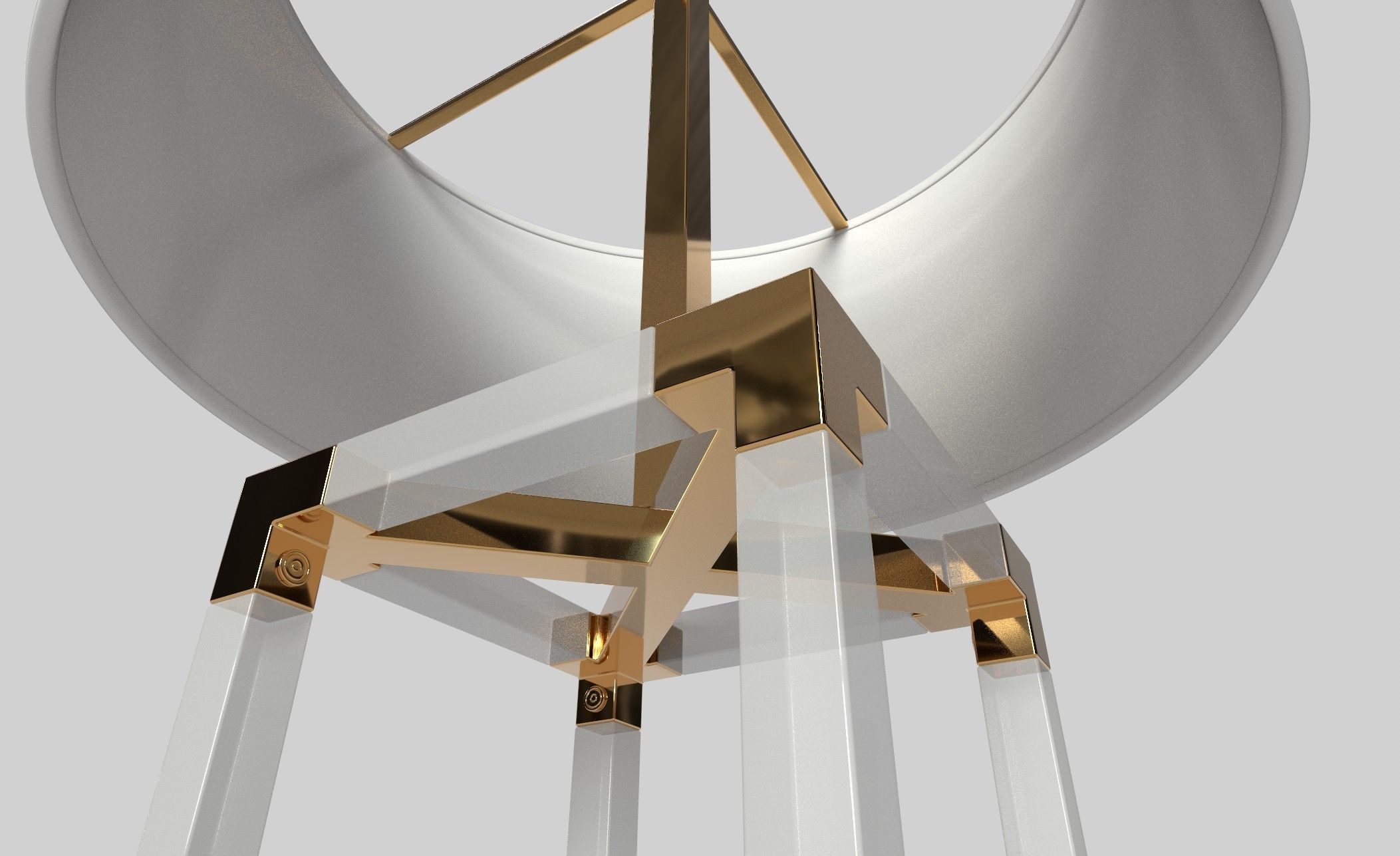 Luxury lamp Low-poly 3D model_6