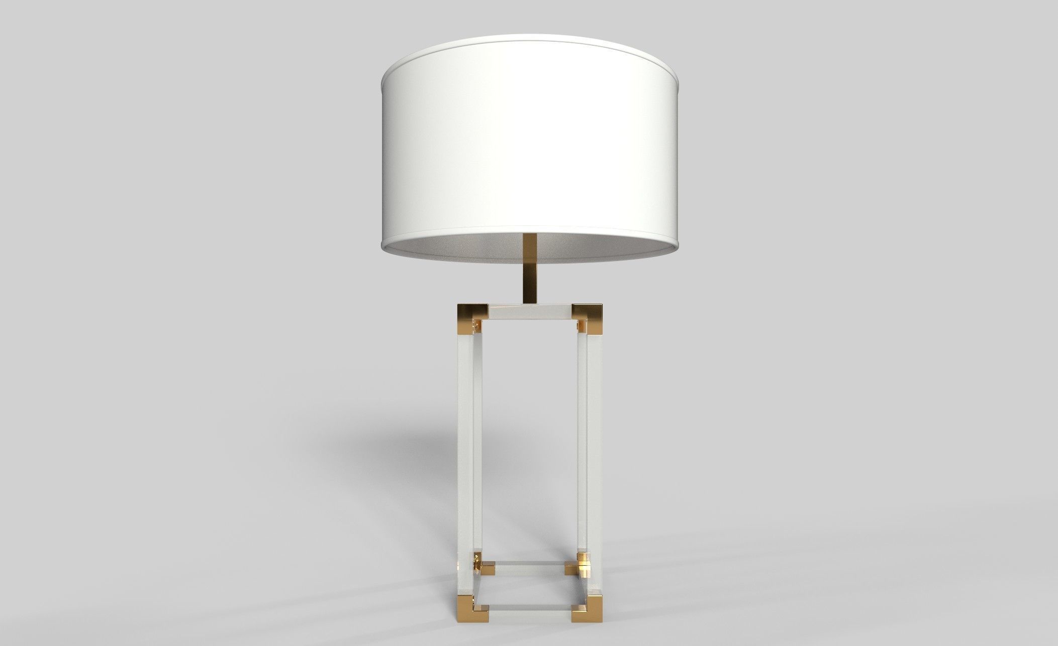 Luxury lamp Low-poly 3D model_1