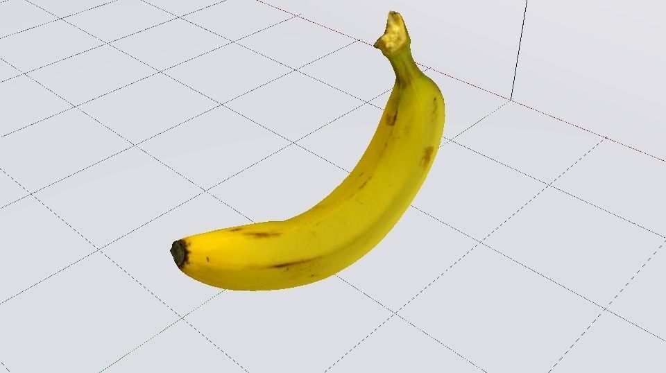 Banana Low-poly 3D model_6