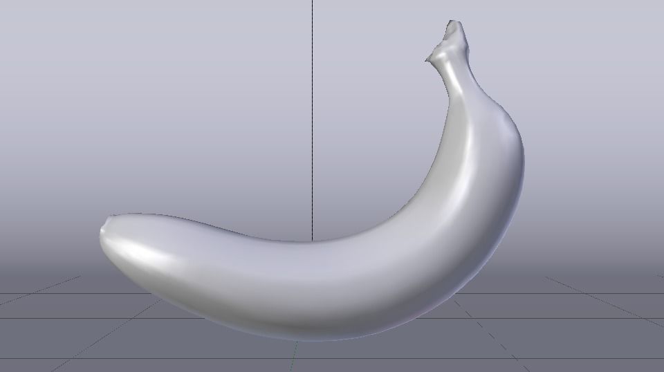 Banana Low-poly 3D model_22