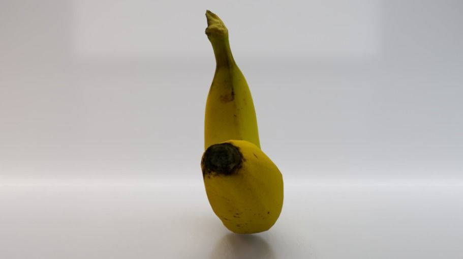 Banana Low-poly 3D model_5