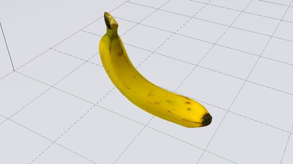 Banana Low-poly 3D model_7