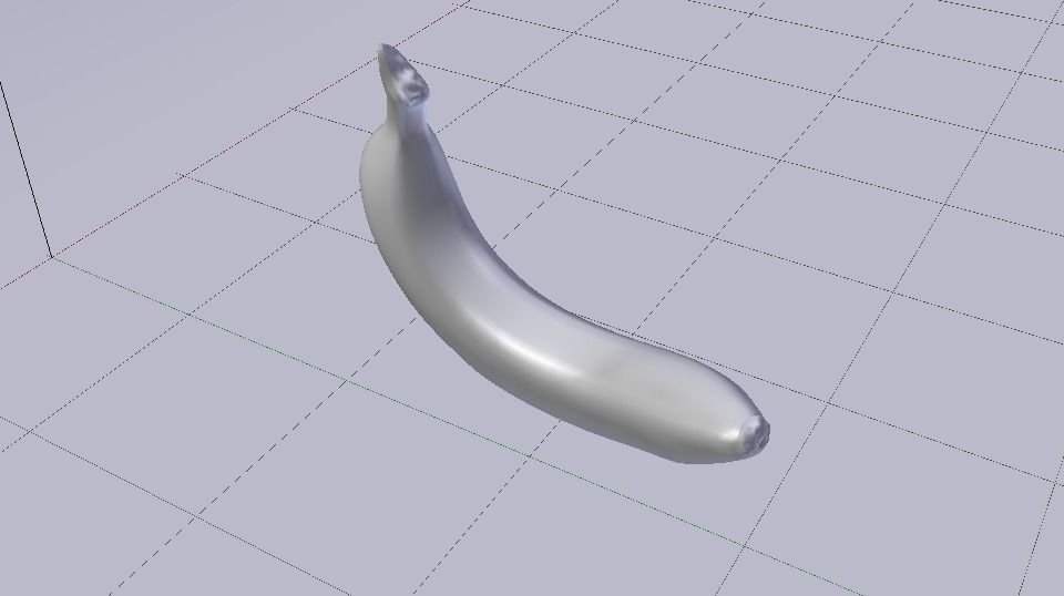 Banana Low-poly 3D model_19