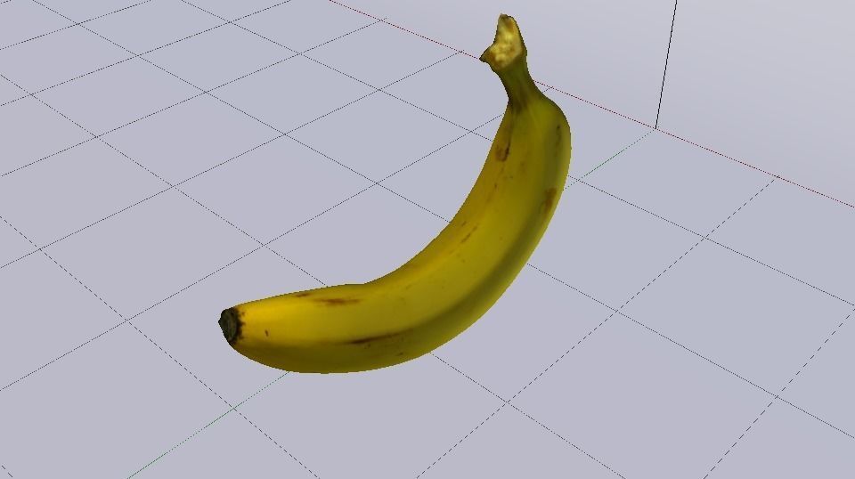 Banana Low-poly 3D model_12
