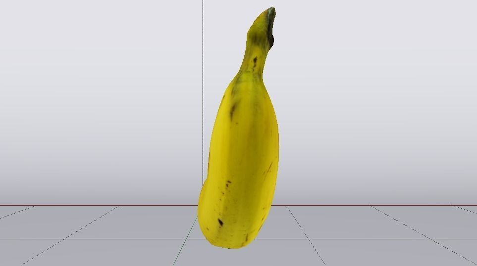 Banana Low-poly 3D model_9