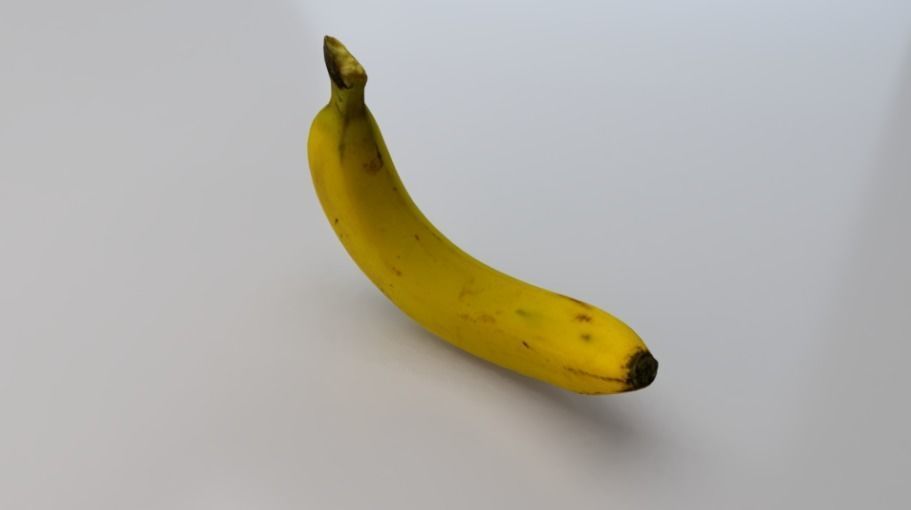 Banana Low-poly 3D model_1