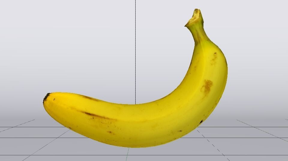 Banana Low-poly 3D model_10