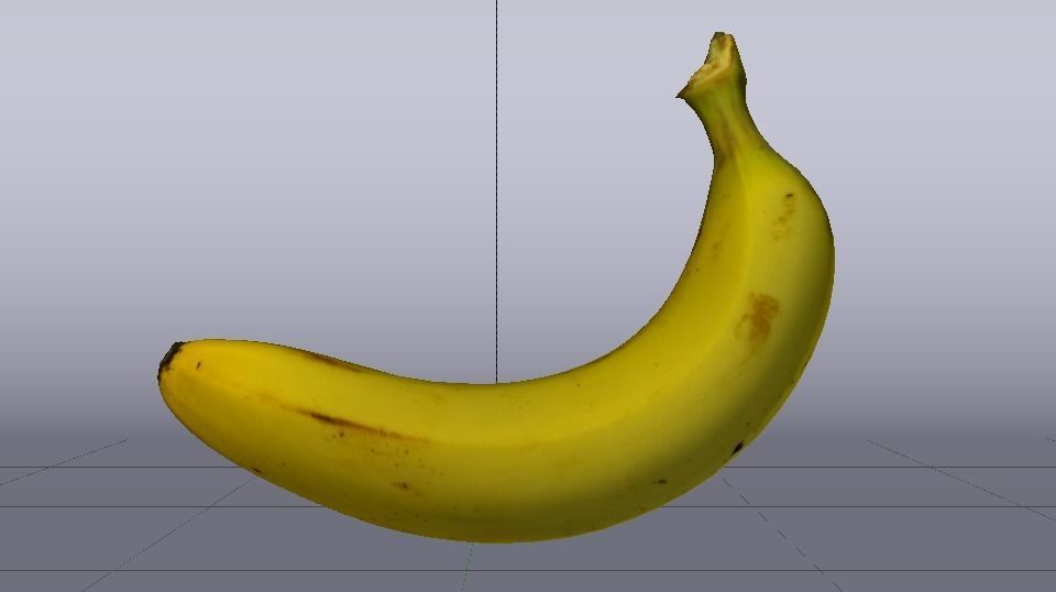 Banana Low-poly 3D model_16