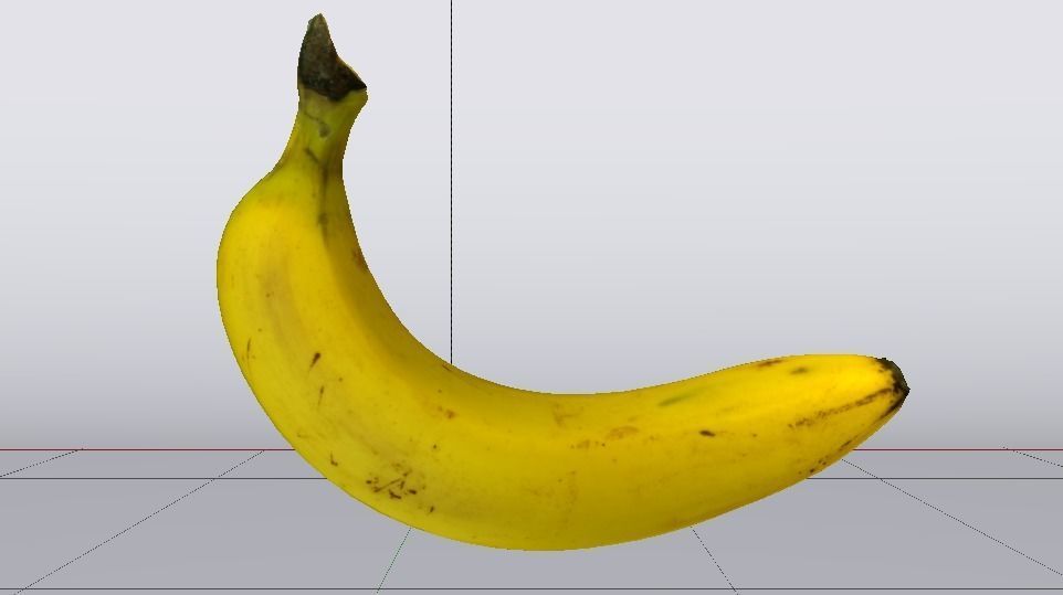 Banana Low-poly 3D model_8