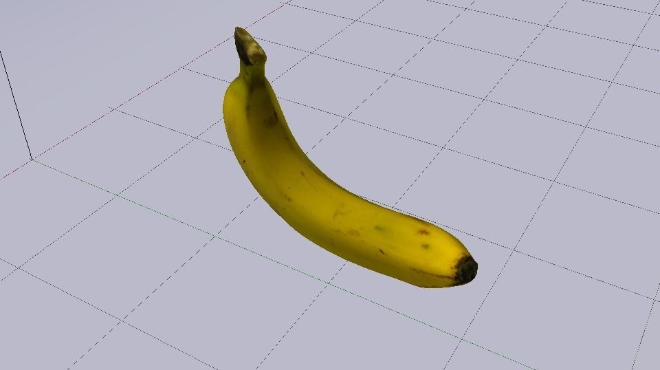 Banana Low-poly 3D model_13