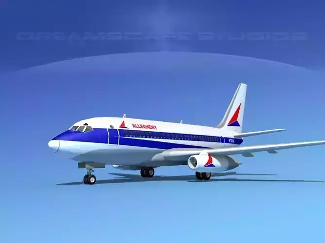 Boeing 737-100 Allegheny 3D model