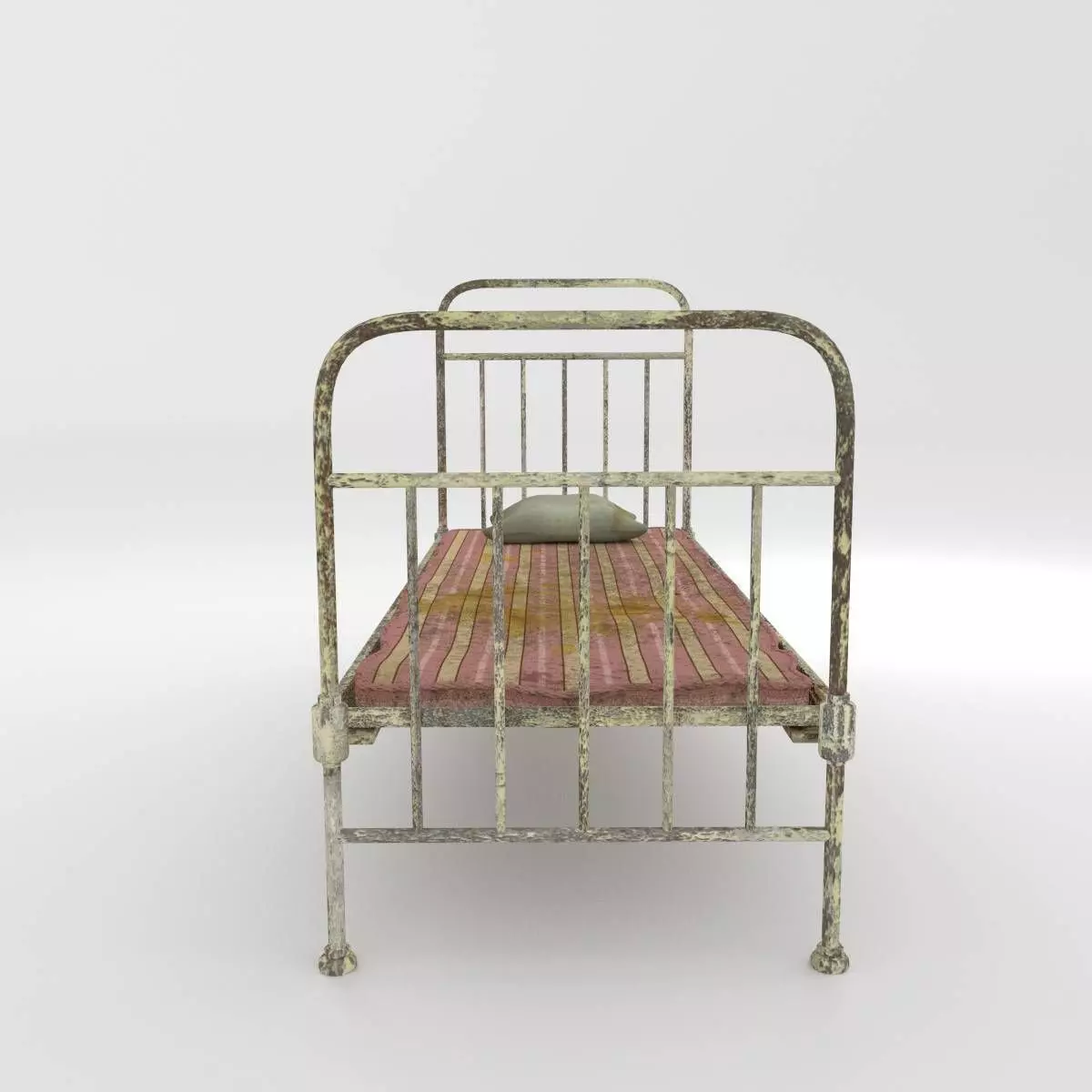 Old Bed 3D model_0