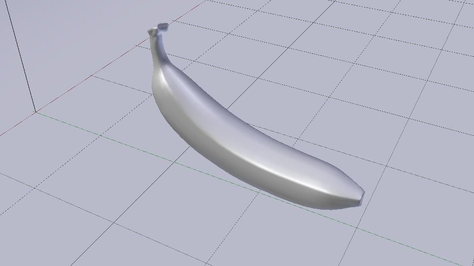 Banana  Low-poly 3D model_18