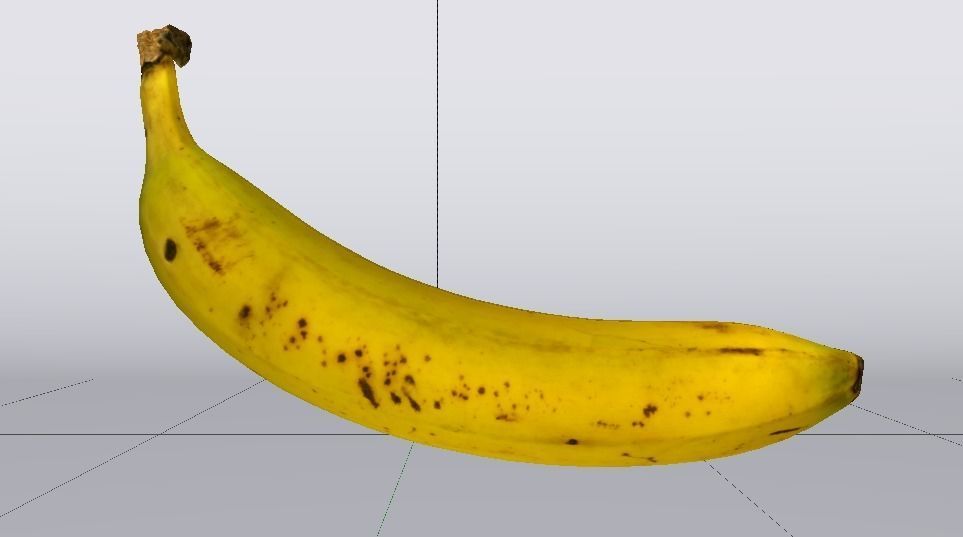 Banana  Low-poly 3D model_9