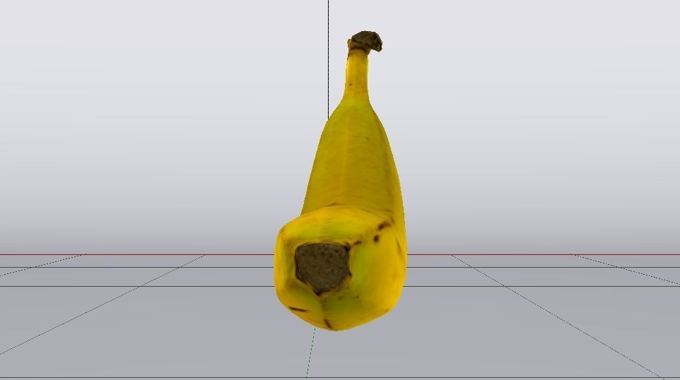 Banana  Low-poly 3D model_8