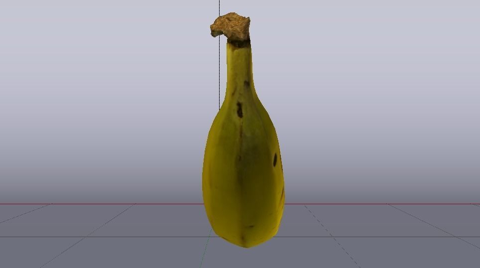 Banana  Low-poly 3D model_16