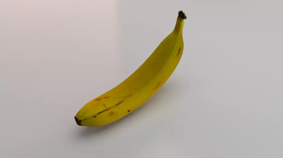Banana  Low-poly 3D model_0