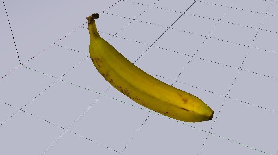 Banana  Low-poly 3D model_13