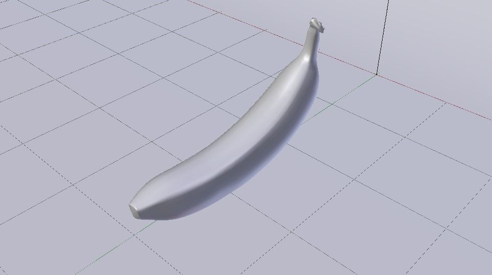 Banana  Low-poly 3D model_17