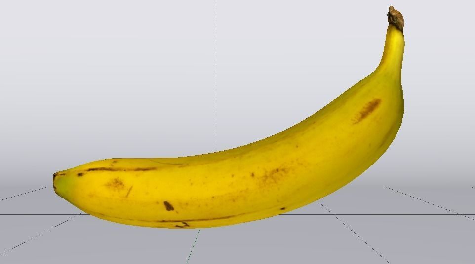 Banana  Low-poly 3D model_10