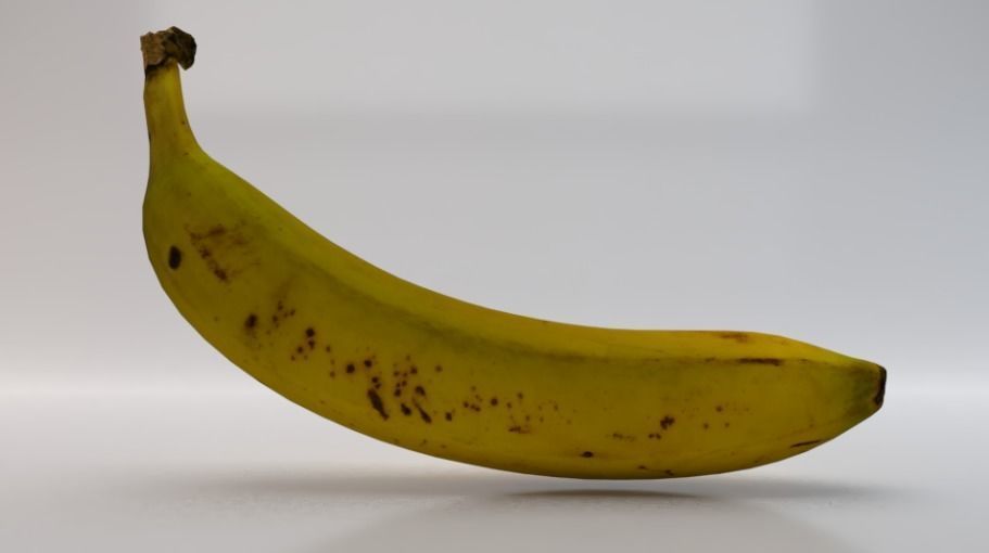 Banana  Low-poly 3D model_3