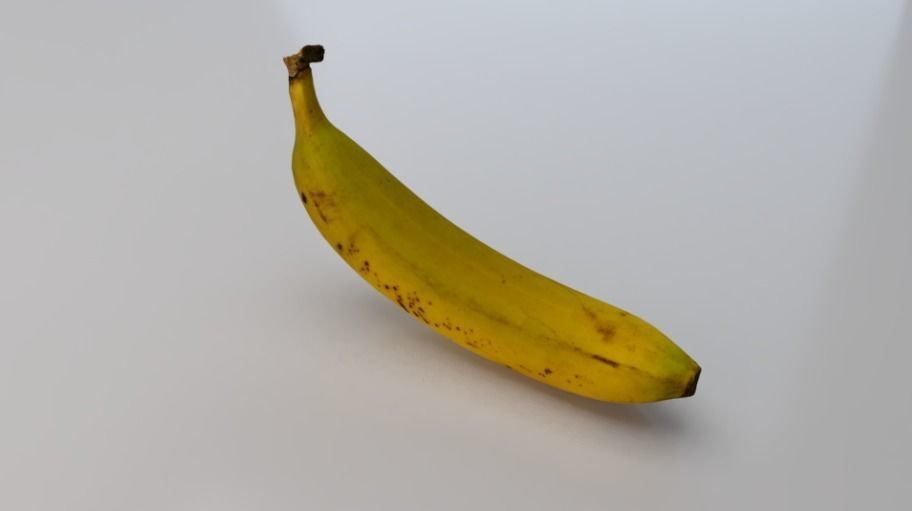Banana  Low-poly 3D model_1