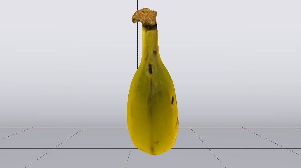 Banana  Low-poly 3D model_11