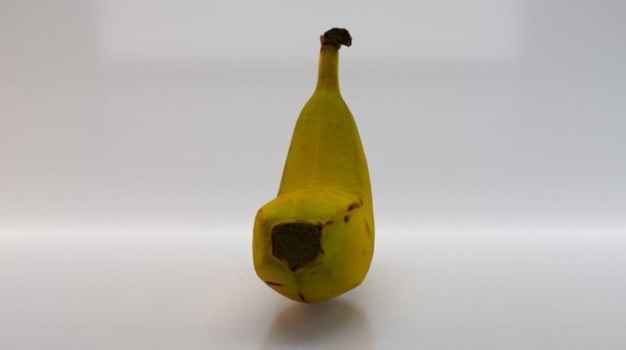 Banana  Low-poly 3D model_2